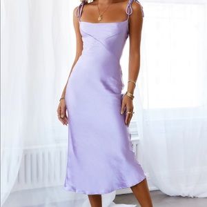 Hello molly purple satin dress